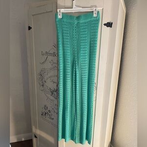 NWOT Surf Gypsy Green Knit Wide Leg Pants